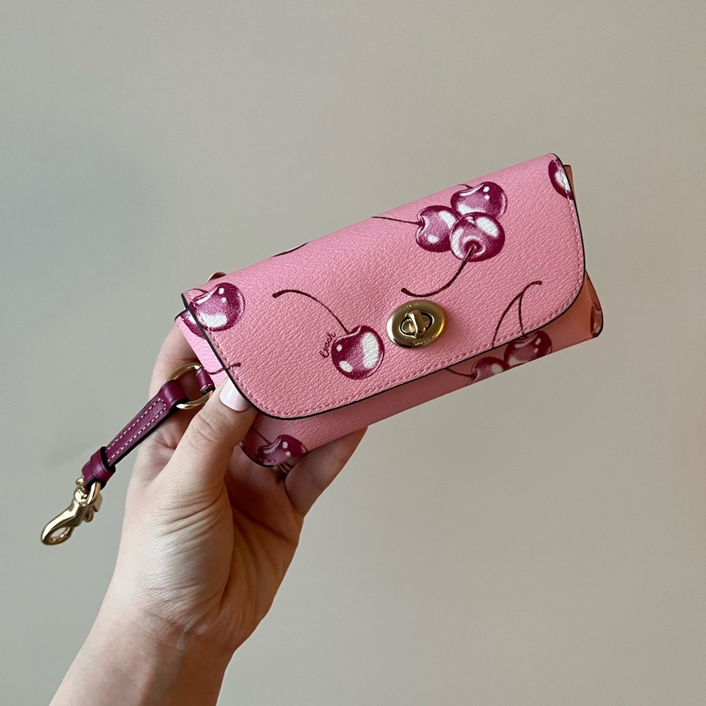 Coach Cherry Pink Sunglass Case